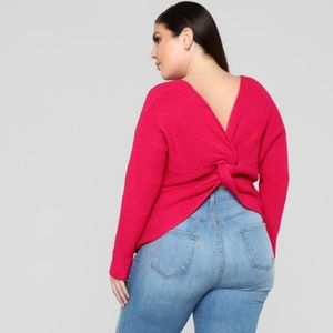 Brand new twist style sweater.